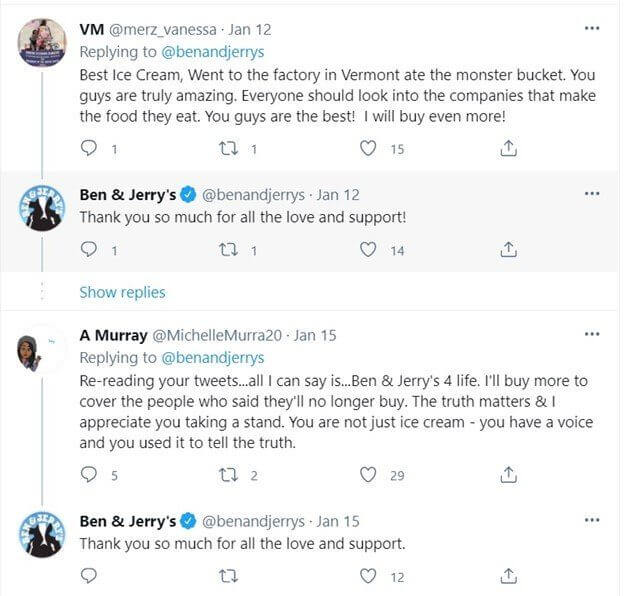 Cause Marketing Statistics: 20+ Examples of the Power of Social Impact in 2021 2 benandjerrys twitter