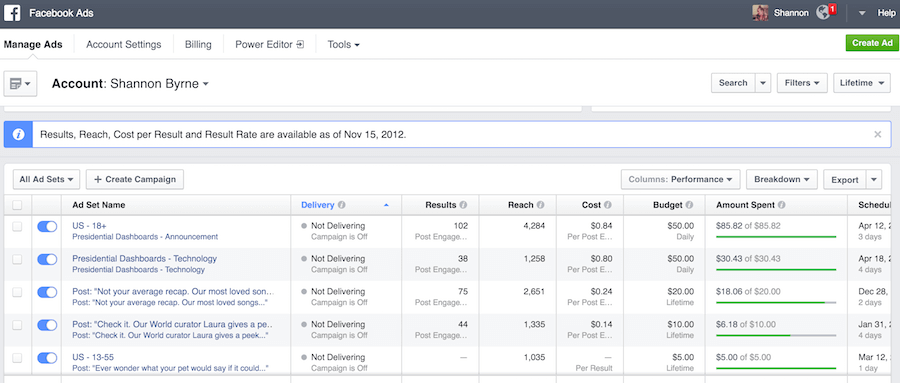 Facebook Ads Manager