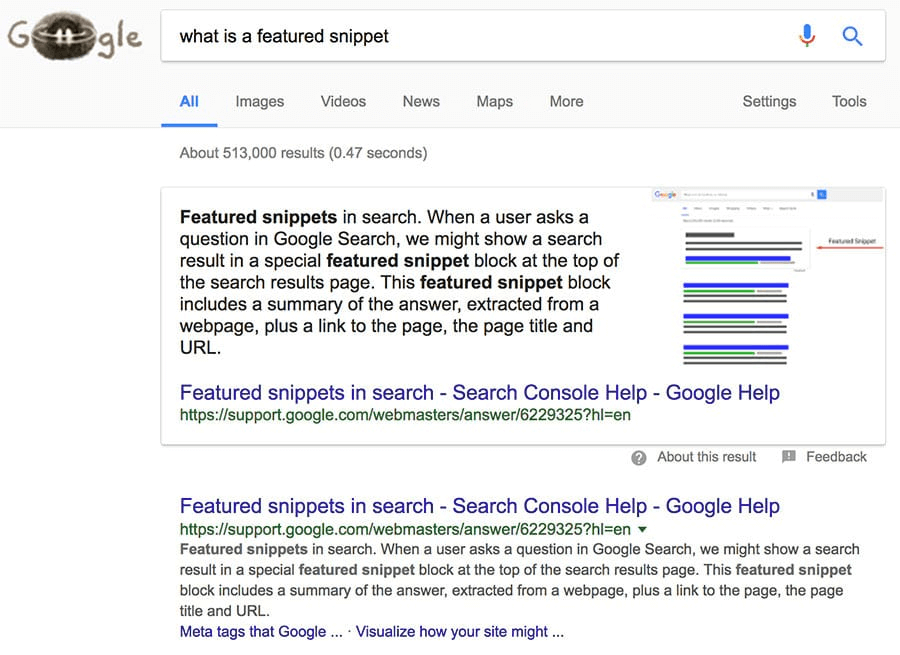 SEO Trends 2019: The Latest & Most Current Tactics that Actually Work 5 featured snippet 1
