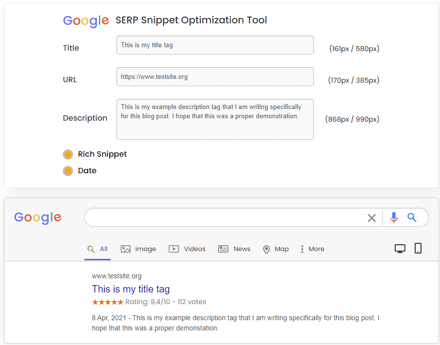 SEO Writing: Creating SEO Friendly Content in 6 Easy Steps 9 Google SERP Snippet