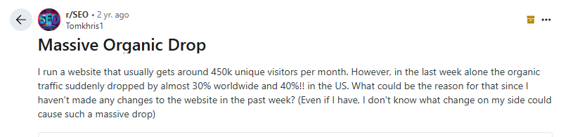 Why is Organic Traffic Decreasing? Reasons & How to Fix 1 image