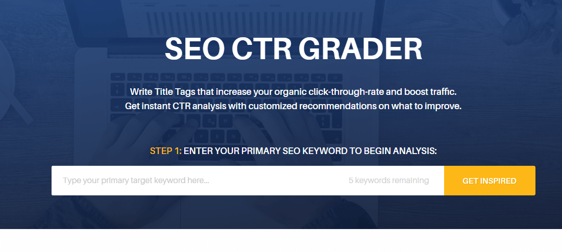 seo ctr grader